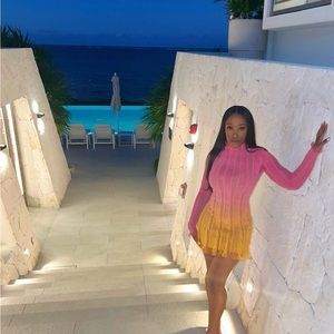 Roberta Einer Angel Ombré Dress